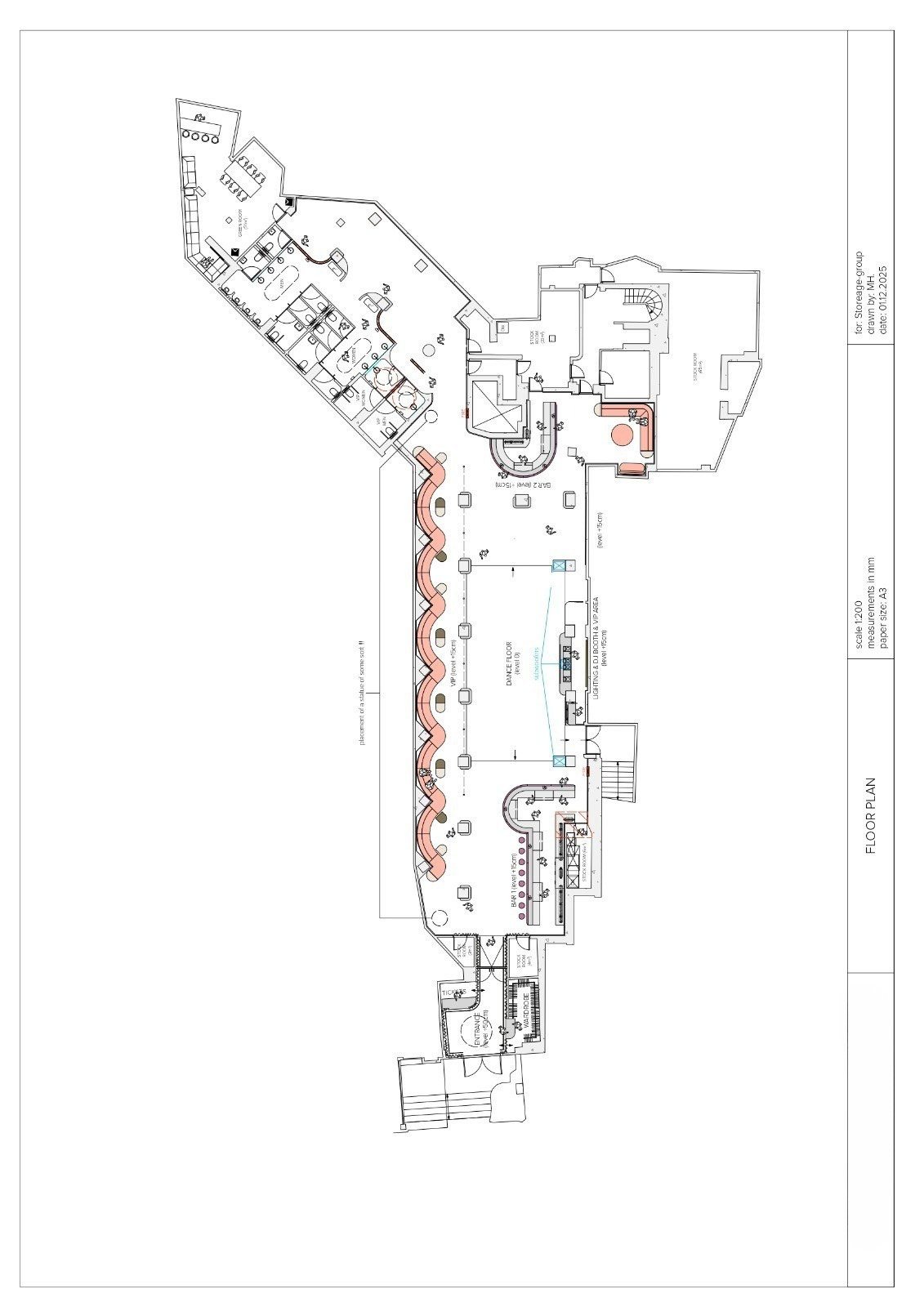 The floor plan at 1:200, signed off December 2025