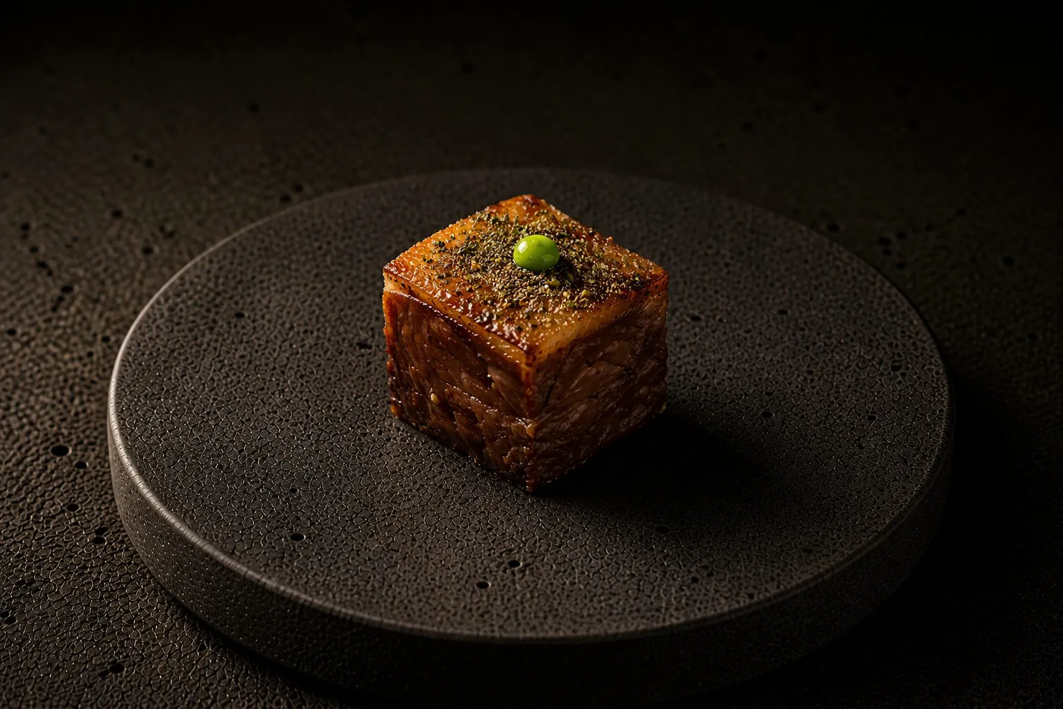 One-mouthful Pyrenean lamb dish