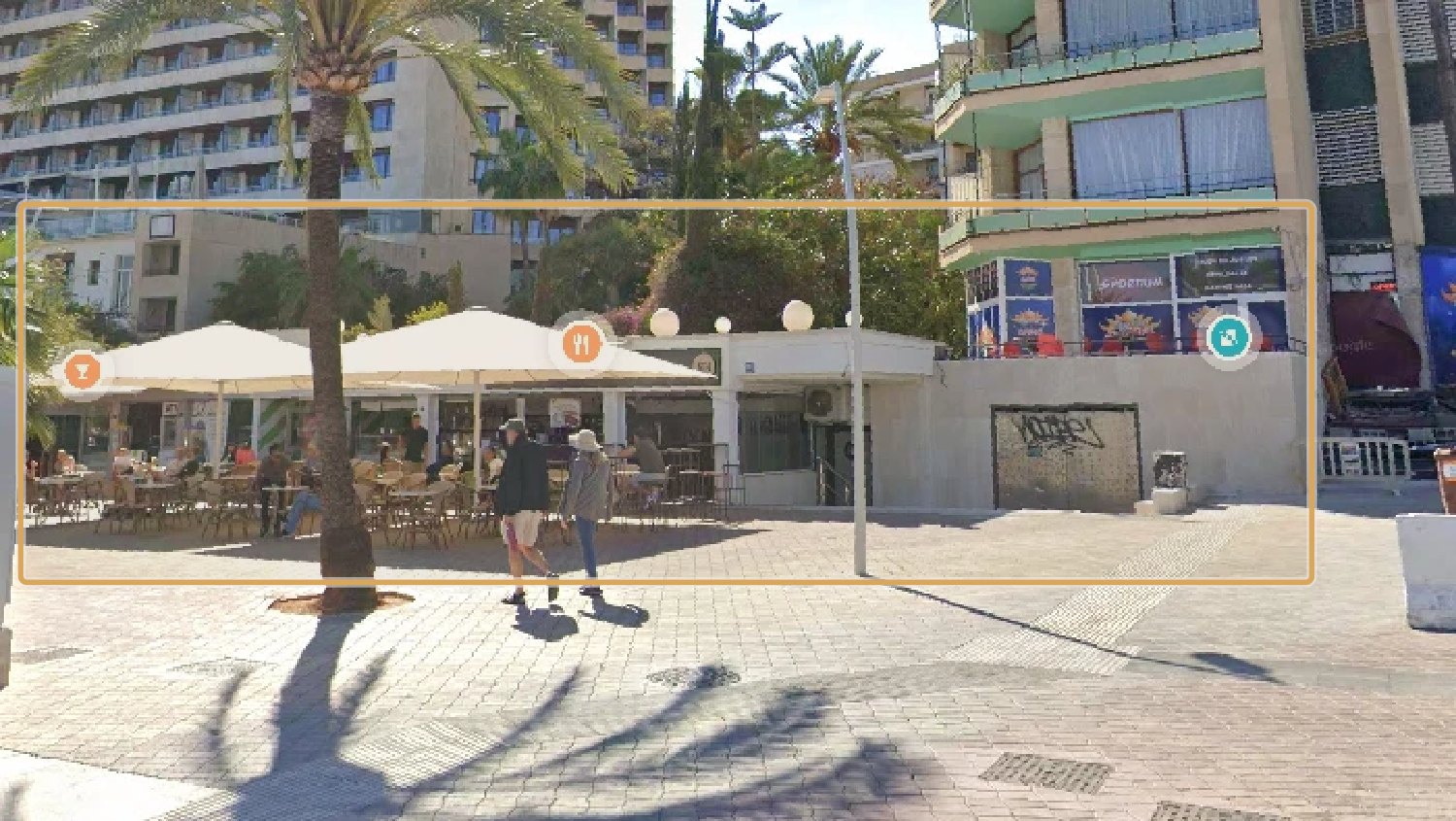 The two umbrella units and the unit behind, joining the lease